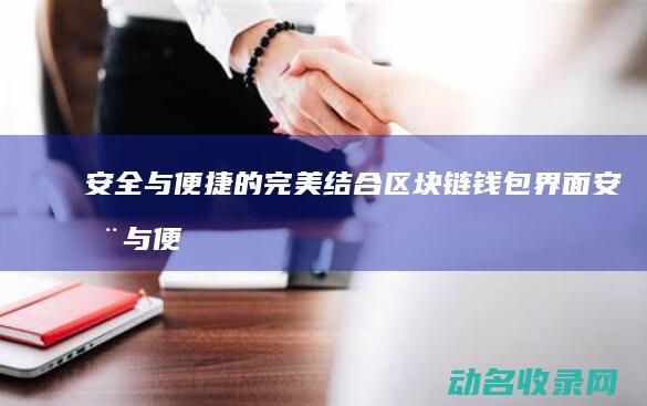 安全与便捷的完美结合 区块链钱包界面 (安全与便捷的对立统一)